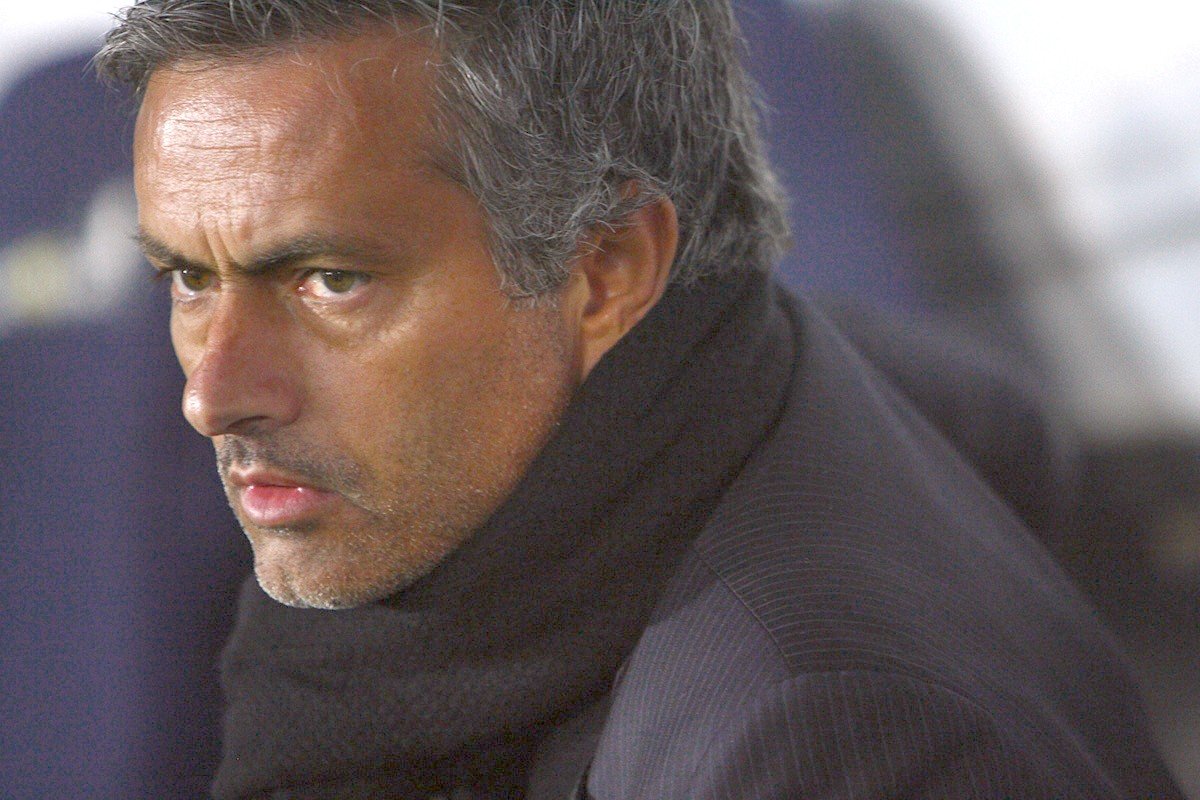 Jose Mourinho managing Inter during the treble era