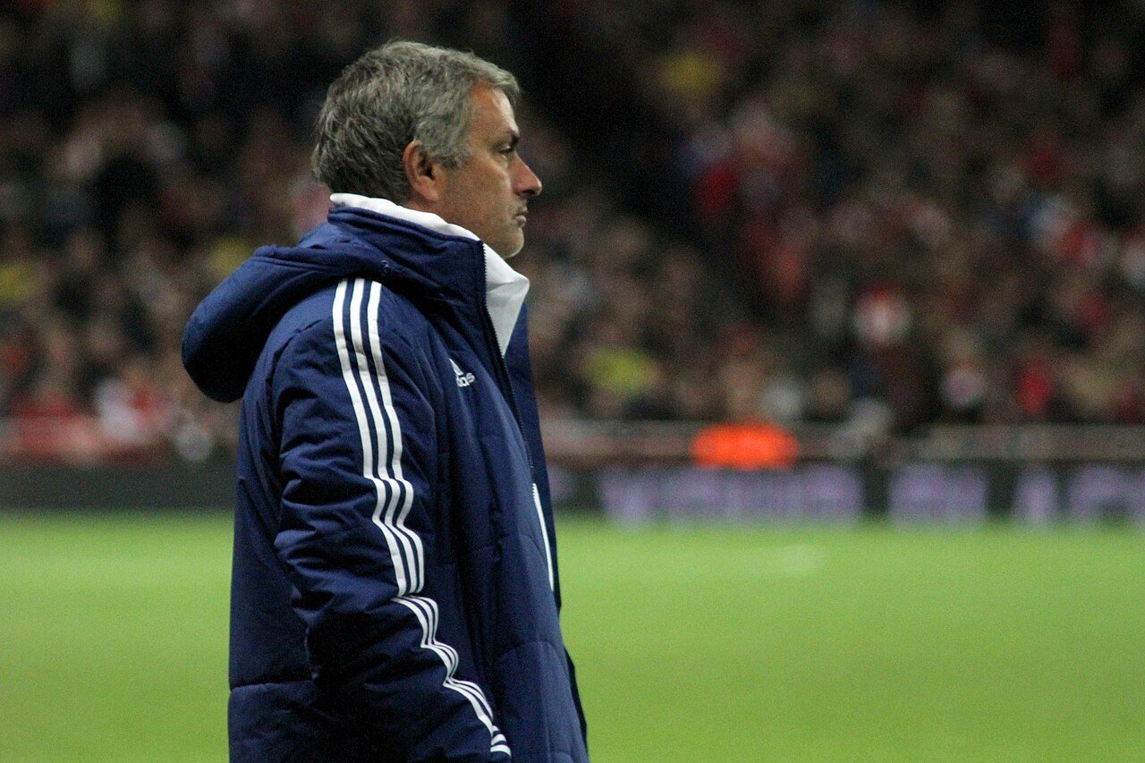 Jose Mourinho on the touchline in 2013