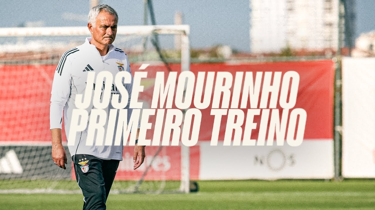 Jose Mourinho during Benfica first training in 2025